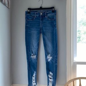 Women’s holy American Eagle jeans